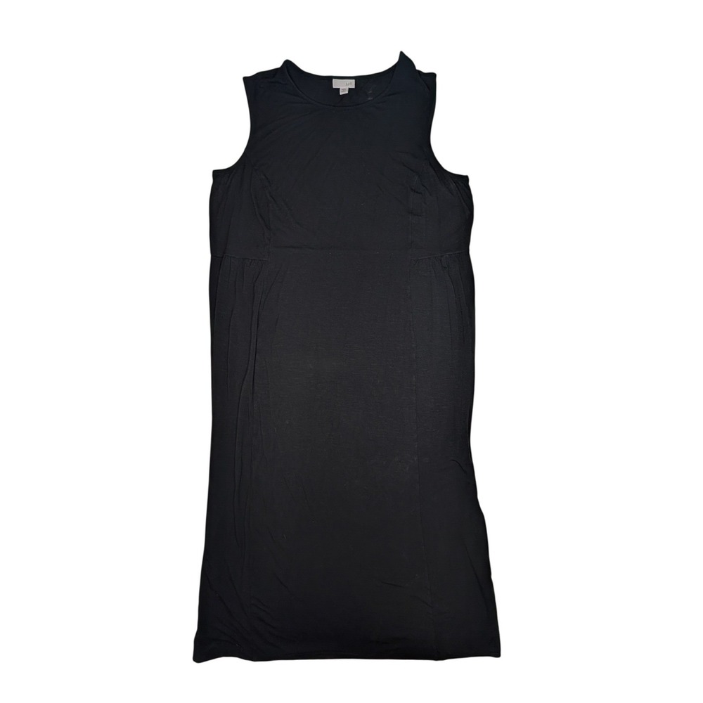 J. Jill Dress Womens 1X Black Wearever Sleeveless Shift Soft Stretch Basic